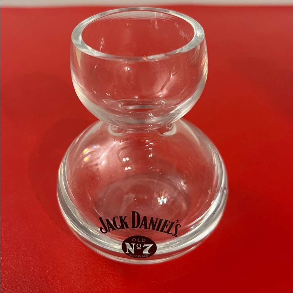 Jack Daniel's - Jigger Double Bubble Shot Glass Chaser - Whiskey on Water 4.5oz